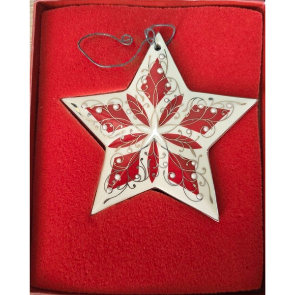 Lenox Christmas Ornament Lot of 6 Porcelain 3D Vintage In Original Boxes Look! - Picture 4 of 7